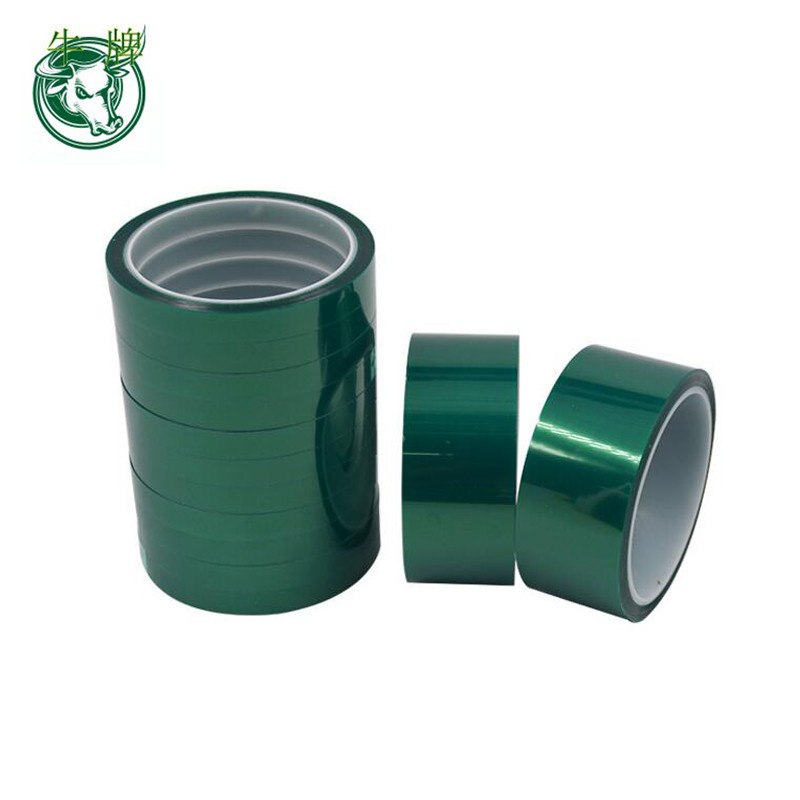 culoarea verde din PET rezistent la căldură rezistentă la căldură banda adeziva bandă adezivă